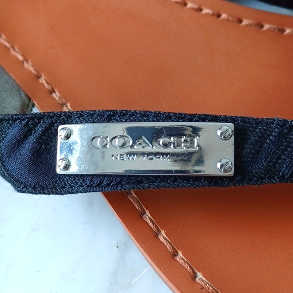 COACH flat sandals. Size 10 - Picture 3 of 7